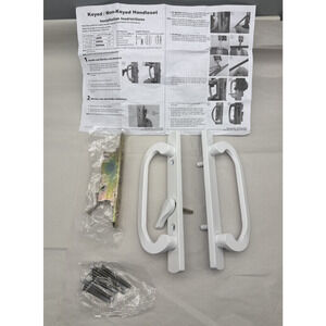 Sliding Patio Door Handleset, 45° Keyway, 3-15/16" H.C., Non Keyed-Only Handle..